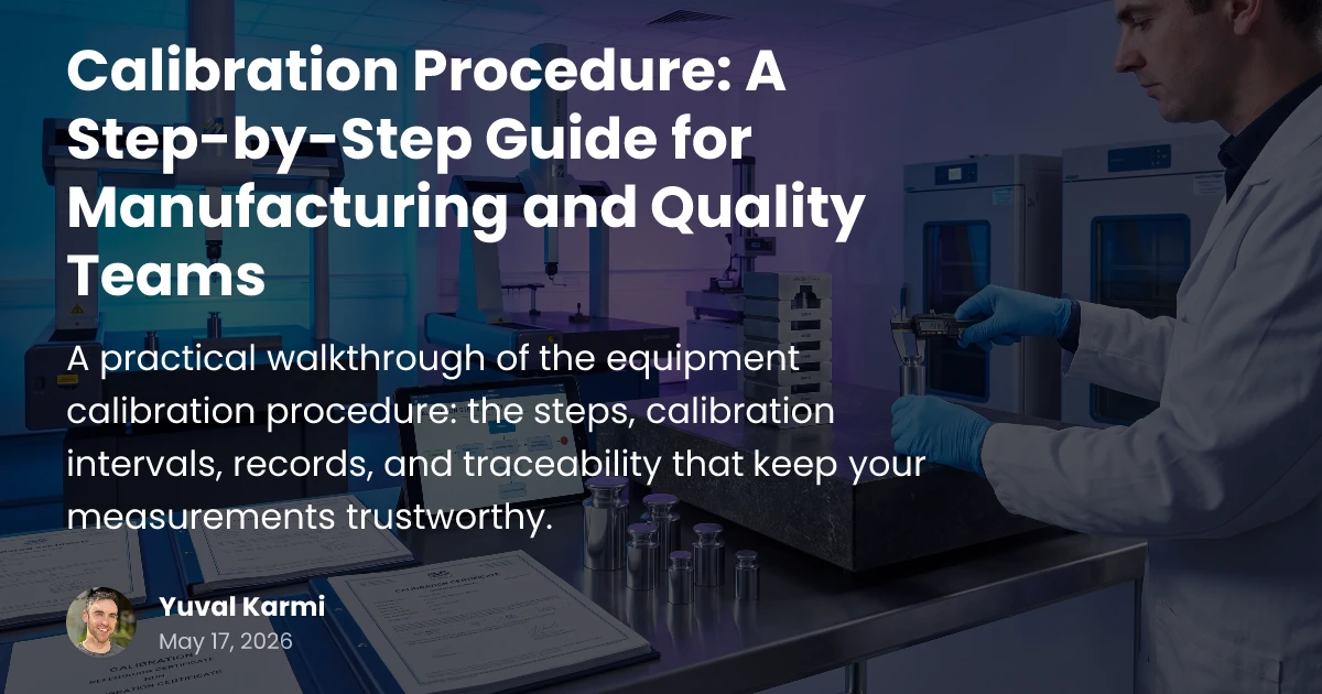 Calibration Procedure: A Step-by-Step Guide | Glitter AI
