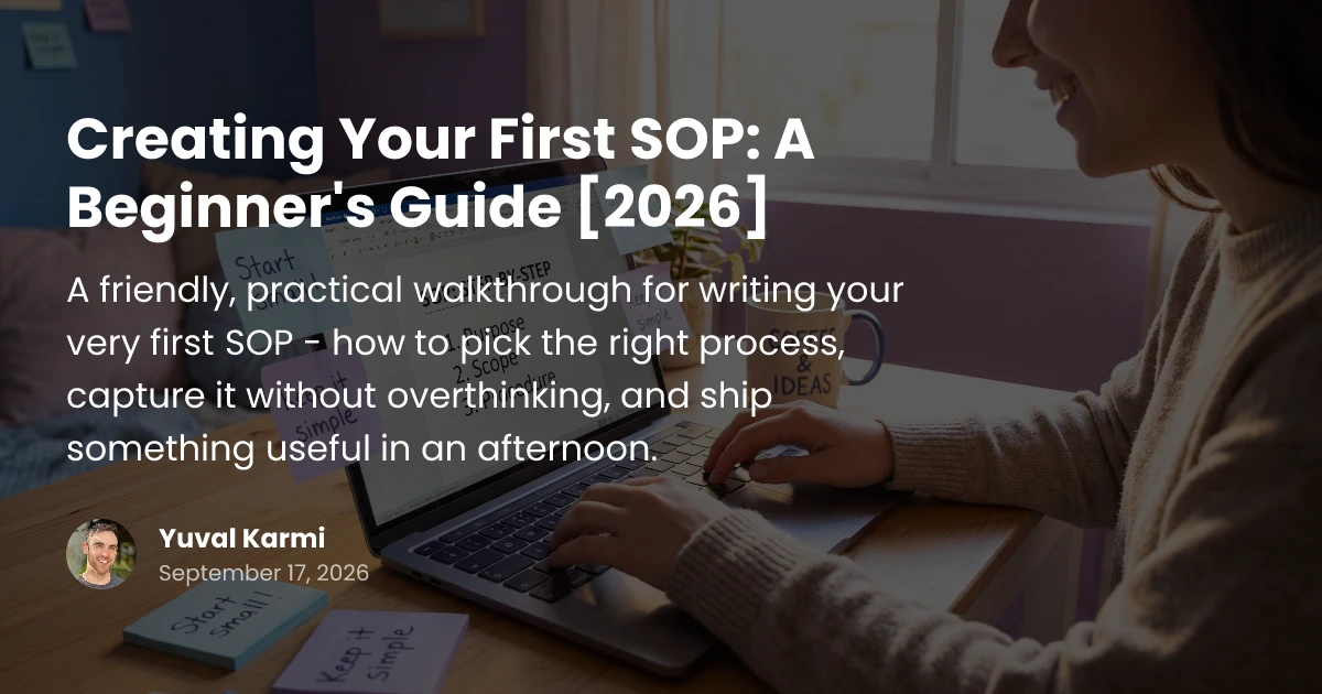 Creating Your First SOP: A Beginner's Guide [2026] | Glitter AI