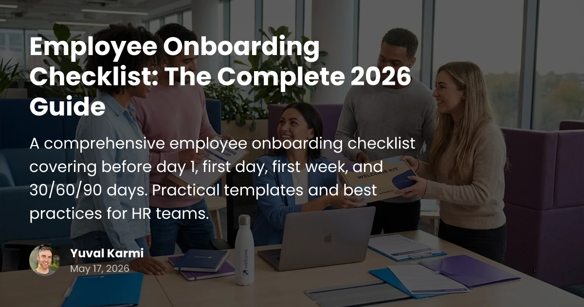 Employee Onboarding Checklist: Complete 2026 Guide | Glitter AI