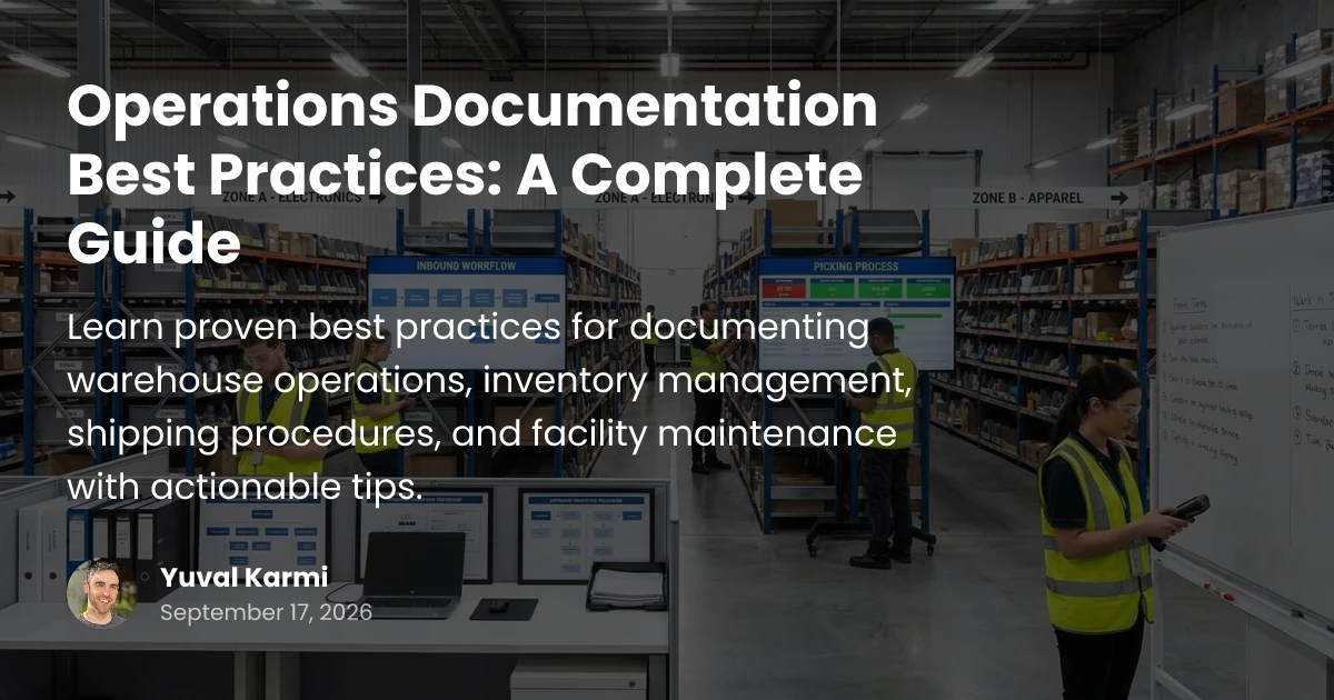 Operations Documentation Best Practices Guide | Glitter AI