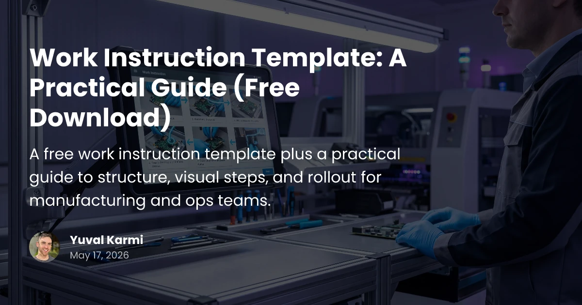 Work Instruction Template: Free Download & Guide | Glitter AI