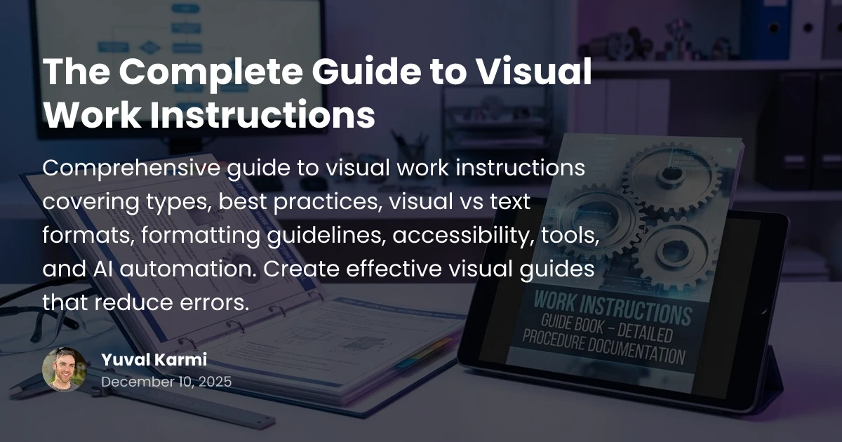 The Complete Guide to Visual Work Instructions | Free Guide | Glitter AI